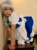 cosplay美女套图 c77 Sakuya Izayoi　白丝假发扮相(1)(31)